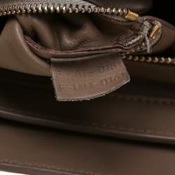 Pre Owned حقيبة سيلين ميني لاغيدج جلد بنية