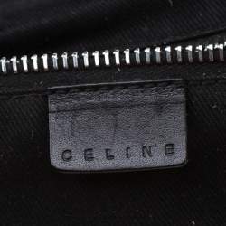 Pre Owned Celine Black Leather Buckle Flap Tote