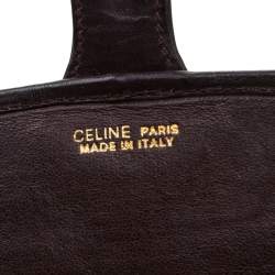 Pre Owned Celine Brown Suede and Leather Clutch
