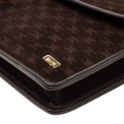 Pre Owned Celine Brown Suede and Leather Clutch