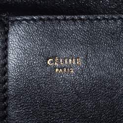 Pre Owned Celine Blue Python and Suede Medium Trapeze Bag
