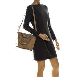 Pre Owned Celine Beige Leather Studded Tote