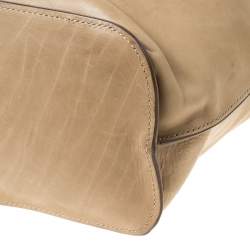 Pre Owned Celine Beige Leather Studded Tote