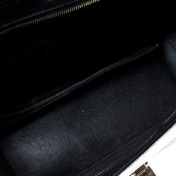 Pre Owned Celine Tri Color Leather Medium Trapeze Top Handle Bag