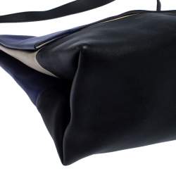 Pre Owned Celine Tri Color Leather All Soft Shoulder Bag