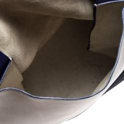 Pre Owned Celine Tri Color Leather All Soft Shoulder Bag