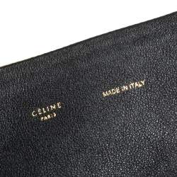 Pre Owned Celine Tri Color Leather All Soft Shoulder Bag