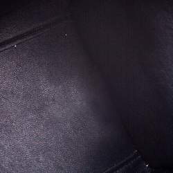 Pre Owned Celine Black/Beige Python/Suede and Leather Medium Trapeze Bag