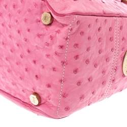 Pre Owned Celine Pink Ostrich Boogie Tote