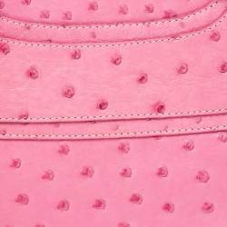 Pre Owned Celine Pink Ostrich Boogie Tote