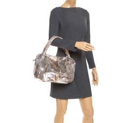 Celine Metallic Snakeskin Bittersweet Hobo