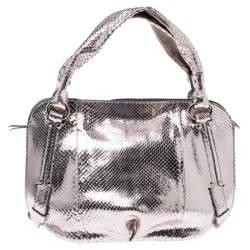 Celine Metallic Snakeskin Bittersweet Hobo