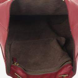 Pre Owned Celine Red Leather Envelope Pocket Tote