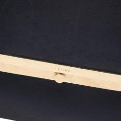 Pre Owned Celine Black Calfskin Leather Blade Flap Bag