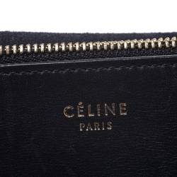 Pre Owned Celine Black Calfskin Leather Blade Flap Bag