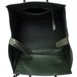 Pre Owned Celine Green Suede Medium Phantom Luggage Tote