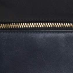 Celine Navy Blue/Black Leather Large Edge Bag