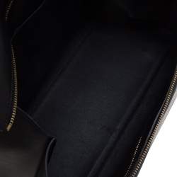 Pre Owned Celine Navy Blue/Black Leather Large Edge Bag