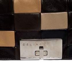 Pre Owned Celine Multicolor Leather Watch Me Dance Clutch Bag