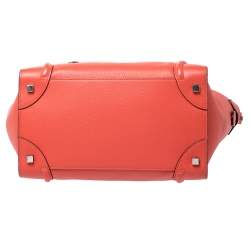 Pre Owned حقيبة يد سيلين ميني لاغيدج جلد برتقالي