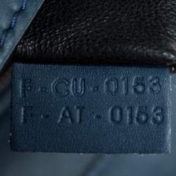 Pre Owned حقيبة يد سيلين ميني لاغيدج جلد سوداء / زرقاء