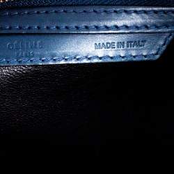 Pre Owned حقيبة يد سيلين ميني لاغيدج جلد سوداء / زرقاء