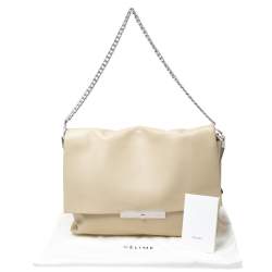 Pre Owned Celine Nude Leather Blade Chain Shoulder Bag