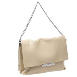 Pre Owned Celine Nude Leather Blade Chain Shoulder Bag