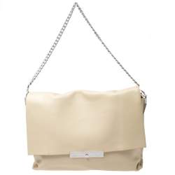 Pre Owned Celine Nude Leather Blade Chain Shoulder Bag