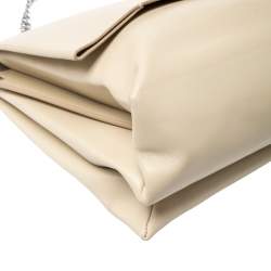 Pre Owned Celine Nude Leather Blade Chain Shoulder Bag