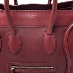مملوكة مسبقًا حقيبة يد سيلين لاغدغ ميني جلد حمراء