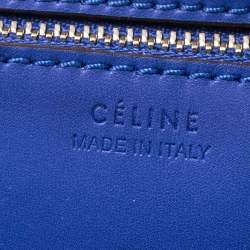 Pre Owned Celine Blue Leather Mini Tie Tote