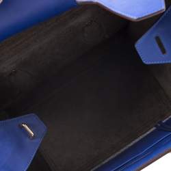 Pre Owned Celine Blue Leather Mini Tie Tote