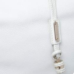 Celine White Leather Large Bittersweet Hobo