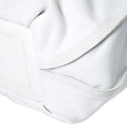 Celine White Leather Large Bittersweet Hobo