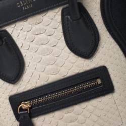 مملوكة مسبقًا Celine Multicolor Python and Leather Nano Luggage Tote