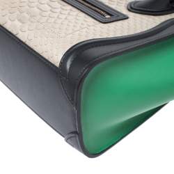 مملوكة مسبقًا Celine Multicolor Python and Leather Nano Luggage Tote