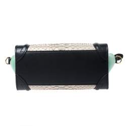 مملوكة مسبقًا Celine Multicolor Python and Leather Nano Luggage Tote