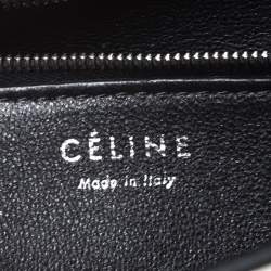 Pre Owned Celine Tricolor Leather and Calfhair Medium Diamond Shoulder Bag