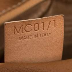 Pre Owned Celine Beige Coated Canvas Vintage Macadam Satchel