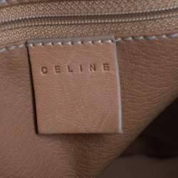 Pre Owned Celine Beige Coated Canvas Vintage Macadam Satchel
