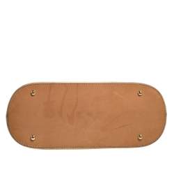 Pre Owned Celine Beige Coated Canvas Vintage Macadam Satchel