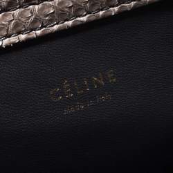 Pre Owned Celine Grey Python Medium Phantom Luggage Tote
