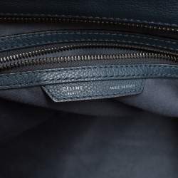 مملوكة مسبقًا Celine Dark Blue Leather Mini Luggage Tote