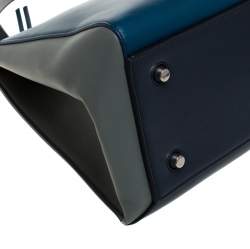 Pre Owned Celine Tricolor Leather Medium Edge Bag