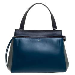 Pre Owned Celine Tricolor Leather Medium Edge Bag