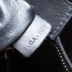 Pre Owned Celine Black Python and Leather Mini Luggage Tote