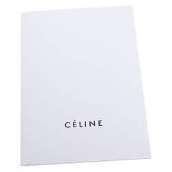 Pre Owned Celine Black Leather Horizontal Zip Cabas Tote