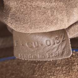 Pre Owned Celine Khaki Leather Medium Phantom Luggage Tote 