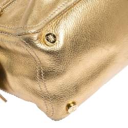 Pre Owned Celine Metallic Gold Leather Boogie Tote